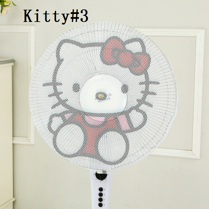 Vỏ Bọc Quạt Chống Bụi Hình Hello Kitty Dễ Thương Sử Dụng An Toàn Cho Bé