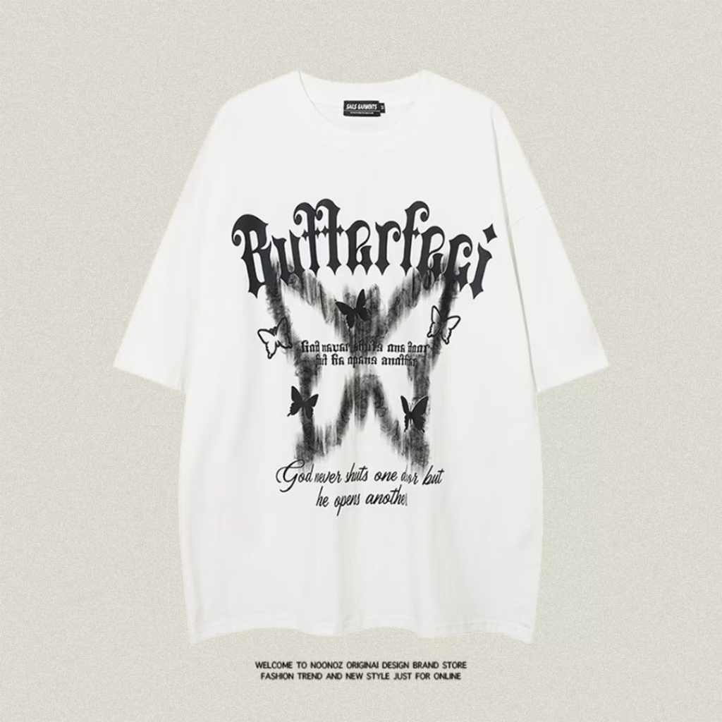 Áo Thun Cotton Ngắn Tay Dáng Rộng In Họa Tiết Thời Trang Mùa Hè Dành Cho Nam Và Nữ