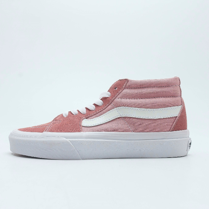 Giày Trượt Ván Vans Sk8-Mid Màu Hồng Hoa Anh Đào Phong Cách Cổ Điển Thời Trang Xuân Hè 2023