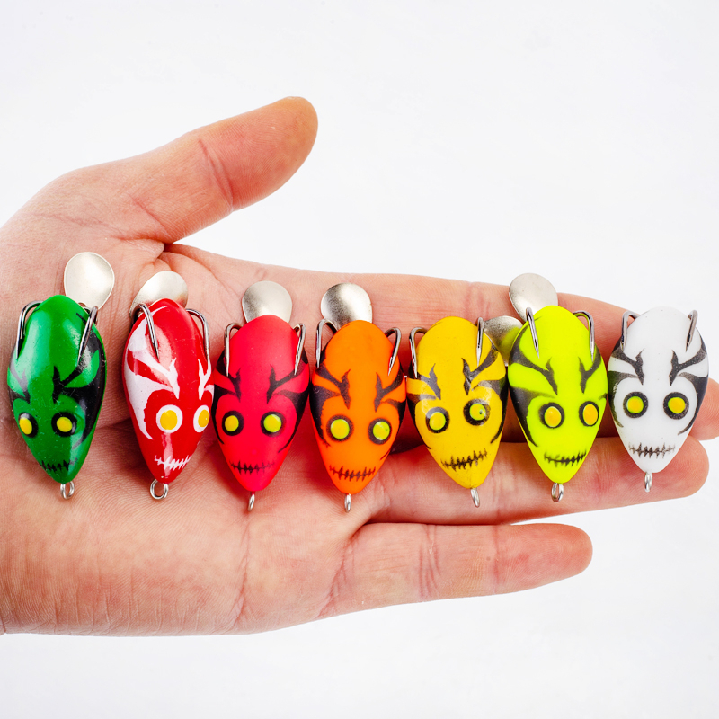 1 Mồi Câu Cá Giả Hình Ếch Nhảy Múa Mềm Mini 9 Màu 4cm / 6g