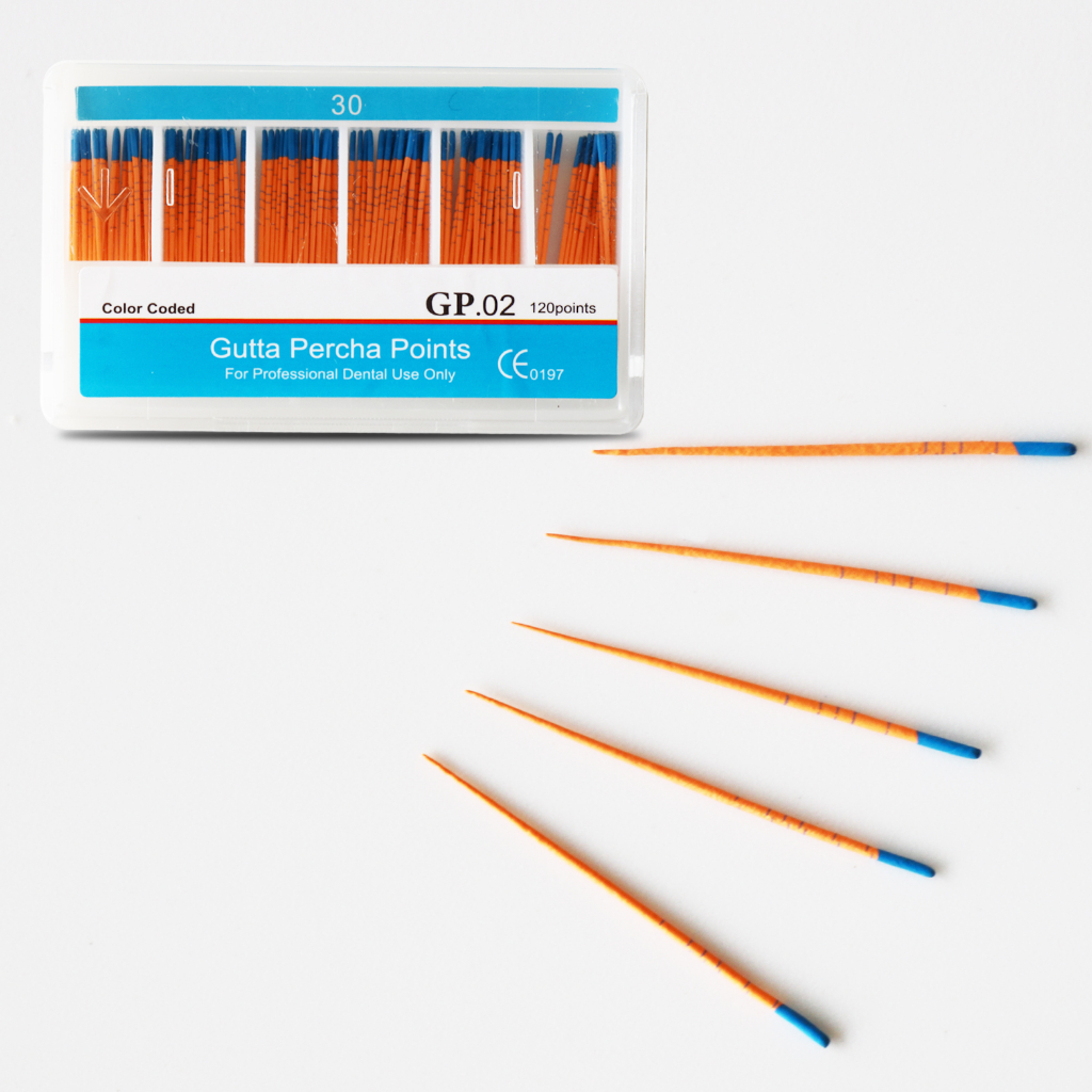 Hộp 120 Cuộn Băng Keo Thấm Hút Tốt Kích Thước 02 # 30# Cân Điện Tử Gutta Percha Có Thang Đo Points Gutta Percha with Scale