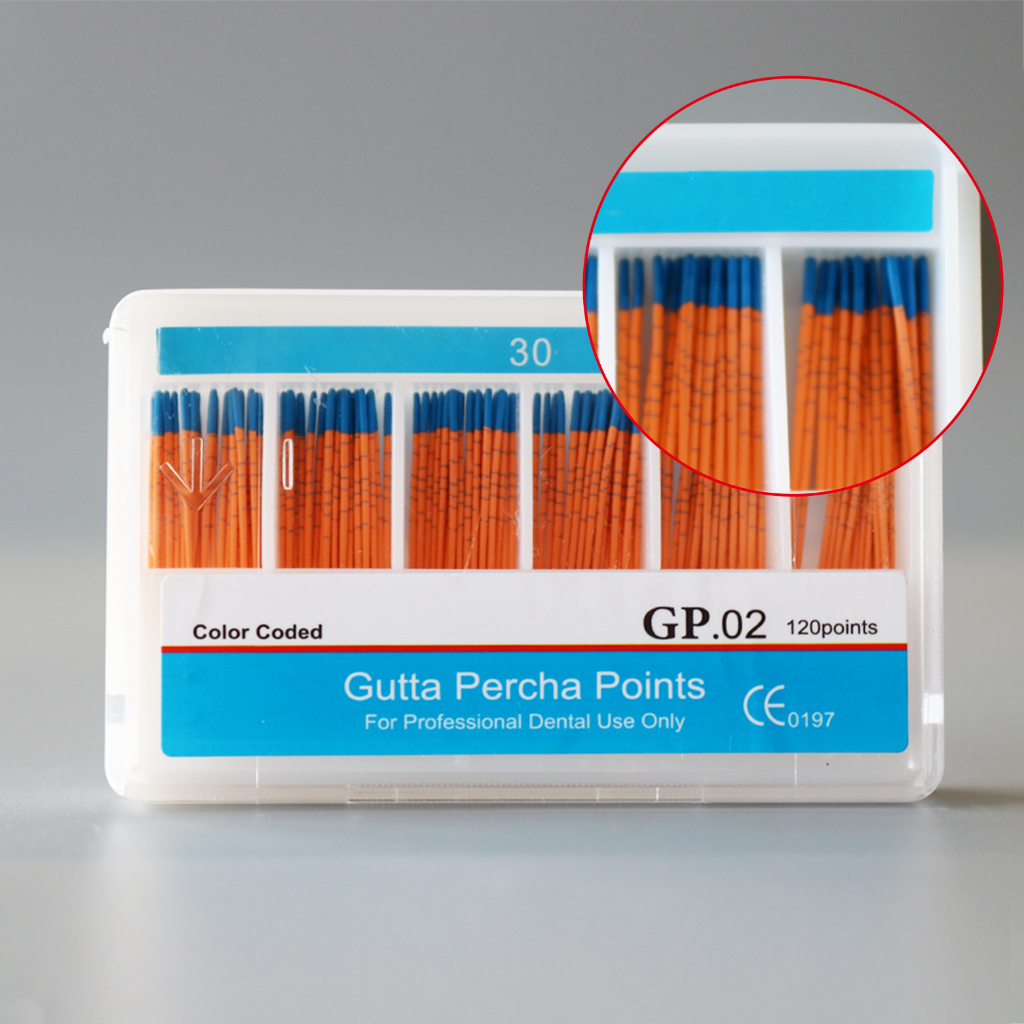 Hộp 120 Cuộn Băng Keo Thấm Hút Tốt Kích Thước 02 # 30# Cân Điện Tử Gutta Percha Có Thang Đo Points Gutta Percha with Scale