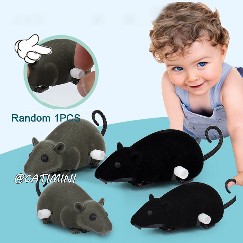 CATIMINI Đồ Chơi Chuột Giả Sử Dụng Dây Cót Vui Nhộn Cho Mèo Cưng