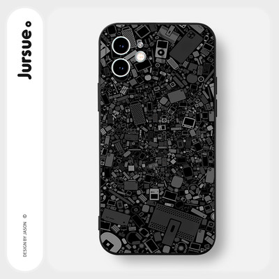 Ốp điện thoại JURSUE Y3272 in họa tiết thích hợp cho iPhone 17 16 15 14 13 12 11 Pro Max SE 2020 X XR XS ip 8 7 Plus