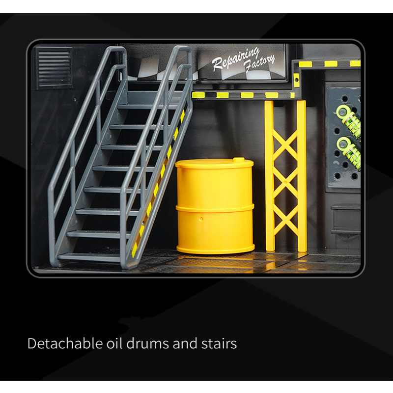 Mô Hình Cửa Hàng Bảo Trì Diorama Bằng Hợp Kim Có Đèn LED Tỉ Lệ 1 / 24