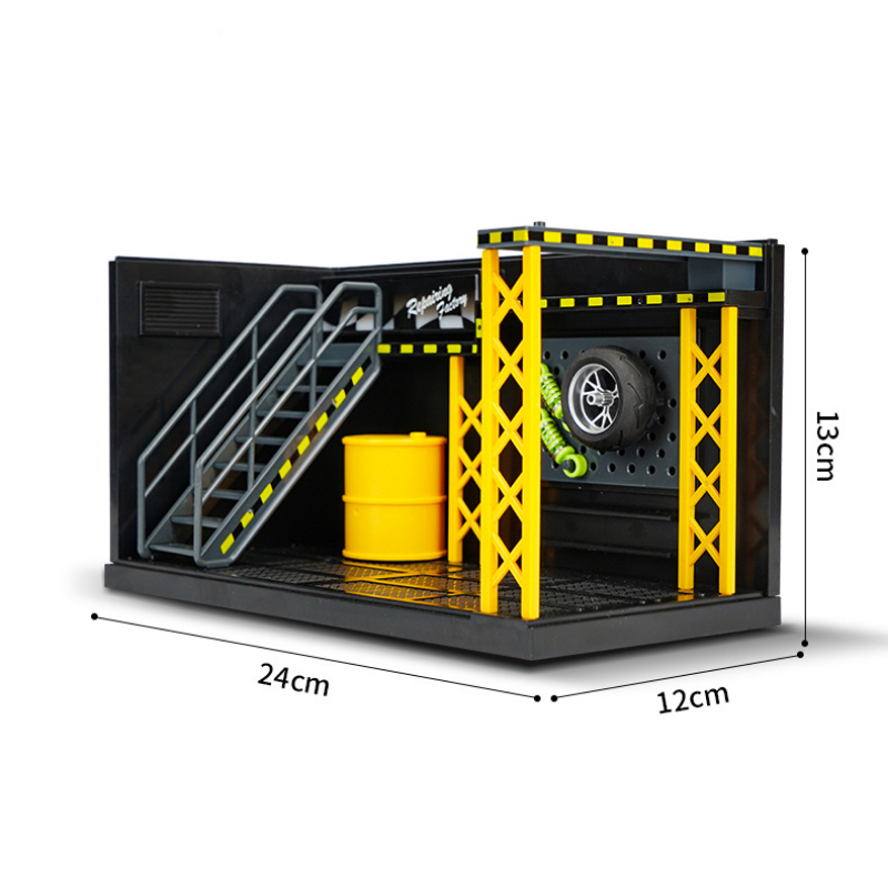 Mô Hình Cửa Hàng Bảo Trì Diorama Bằng Hợp Kim Có Đèn LED Tỉ Lệ 1 / 24