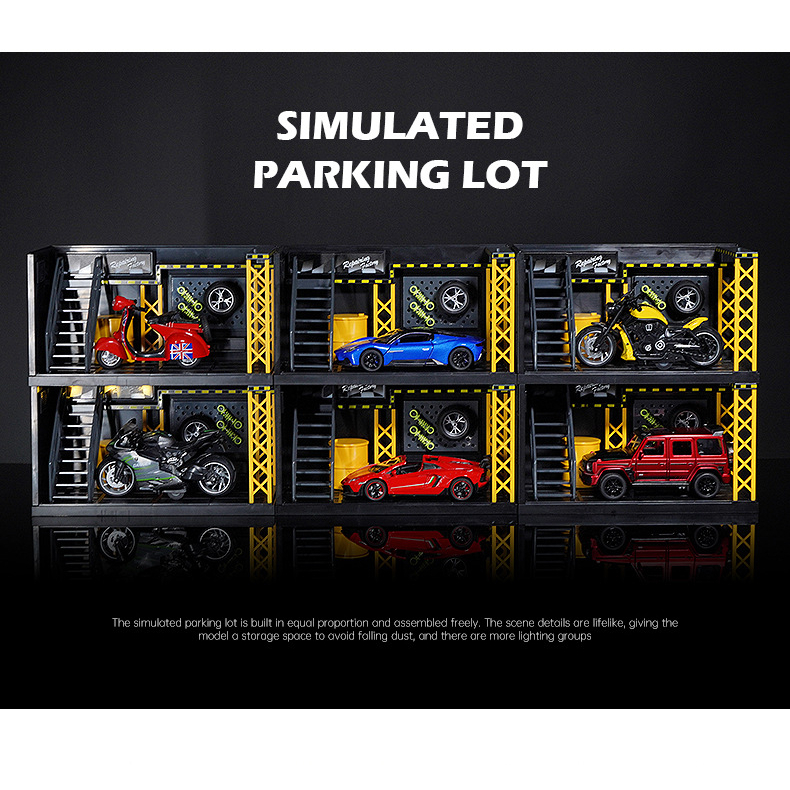 Mô Hình Cửa Hàng Bảo Trì Diorama Bằng Hợp Kim Có Đèn LED Tỉ Lệ 1 / 24