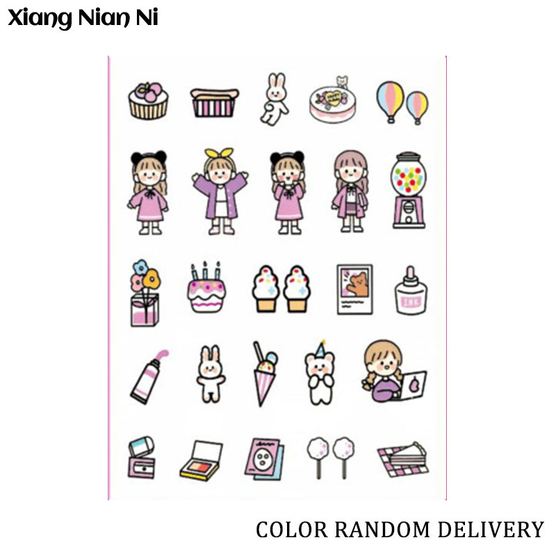 Xiang Nian Ni Băng Keo Dán Trang Trí Điện Thoại Di Động Họa Tiết Biểu Tượng Cảm Xúc Nhỏ DIY