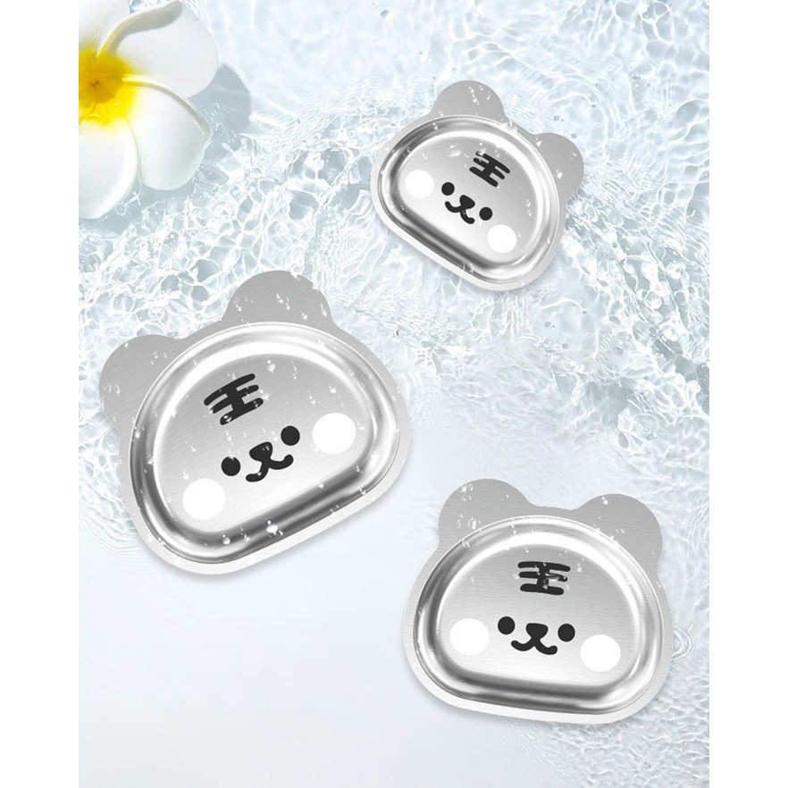 Đĩa Inox 304 Đựng Thức Ăn Họa Tiết Hoạt Hình Dễ Thương Cho Bé