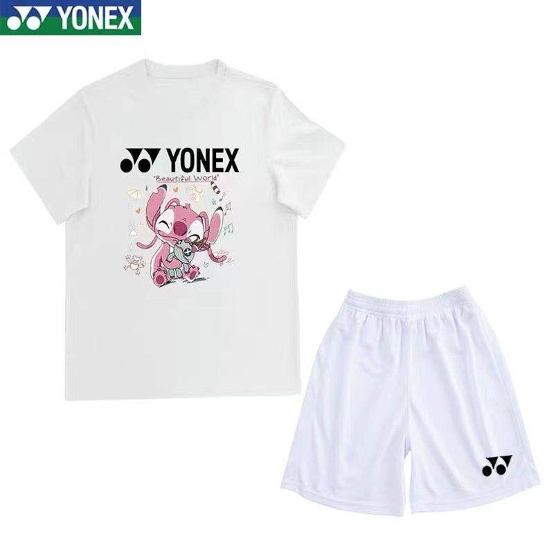 Áo Thun Cầu Lông Yonex Nhanh Khô Thấm Hút Mồ Hôi In Chữ "Stitch" Thời Trang Cho Nam Và Nữ