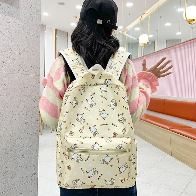 Balo Đi Học Cỡ Lớn In Hình Chú Chó Pochacco Pacha Dành Cho Nữ