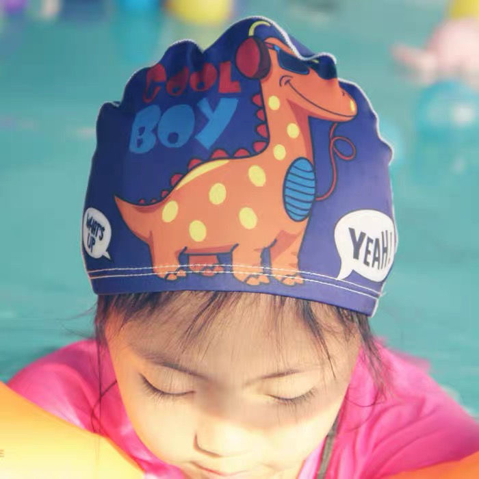 Mũ Bơi Che Tai Nhanh Khô In Hoạt Hình Đáng Yêu Dành Cho Trẻ