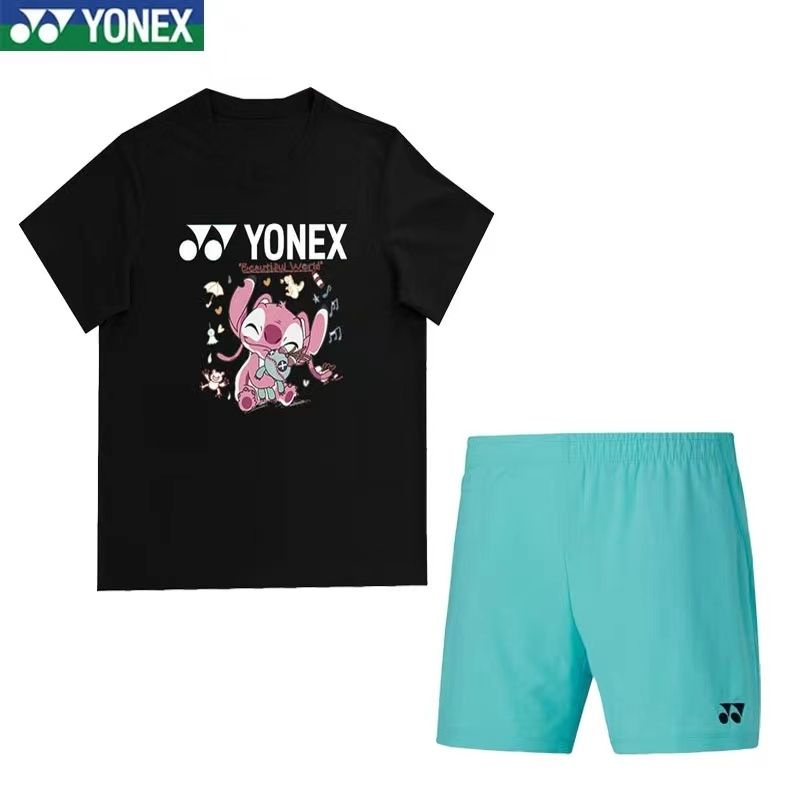 Áo Thun Cầu Lông Yonex Nhanh Khô Thấm Hút Mồ Hôi In Chữ "Stitch" Thời Trang Cho Nam Và Nữ