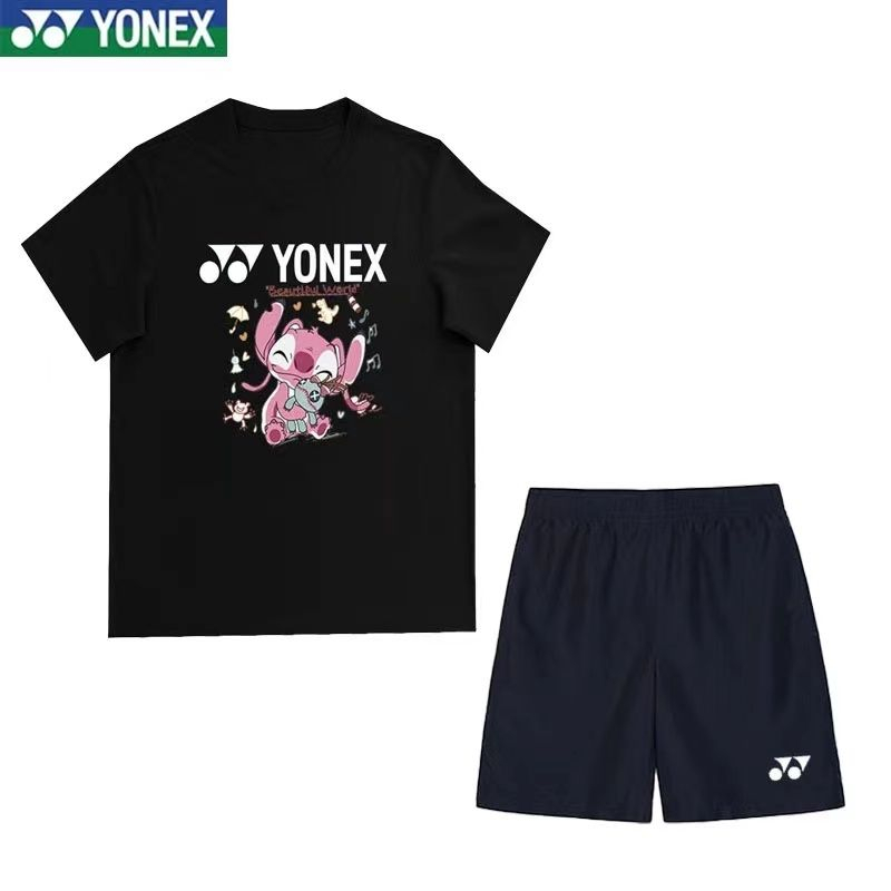 Áo Thun Cầu Lông Yonex Nhanh Khô Thấm Hút Mồ Hôi In Chữ "Stitch" Thời Trang Cho Nam Và Nữ