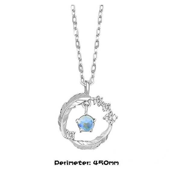 Vòng cổ Bạc Mặt Hình Lông Vũ Thanh Lịch Không Rỉ Sét Làm Quà Tặng Sinh Nhật Cho Bạn Gái