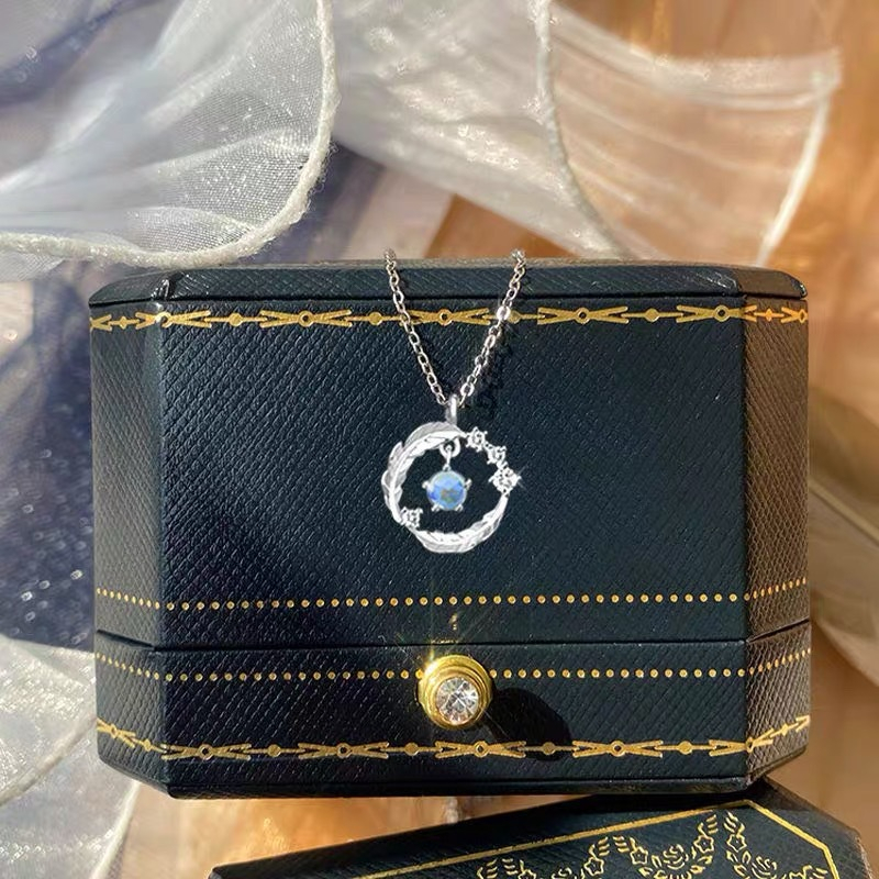 Vòng cổ Bạc Mặt Hình Lông Vũ Thanh Lịch Không Rỉ Sét Làm Quà Tặng Sinh Nhật Cho Bạn Gái