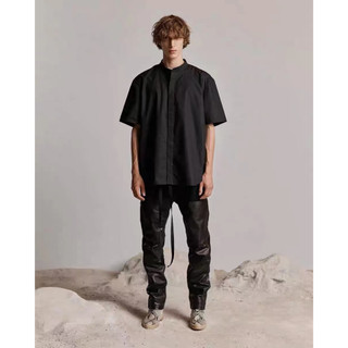 Fog fear of god season 6 main line high street henry neck short sleeve shirt summer loose top