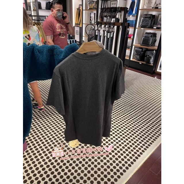 Áo Thun Tay Ngắn In LOGO COACH Kiểu Cổ Điển Cá Tính Cho Nam