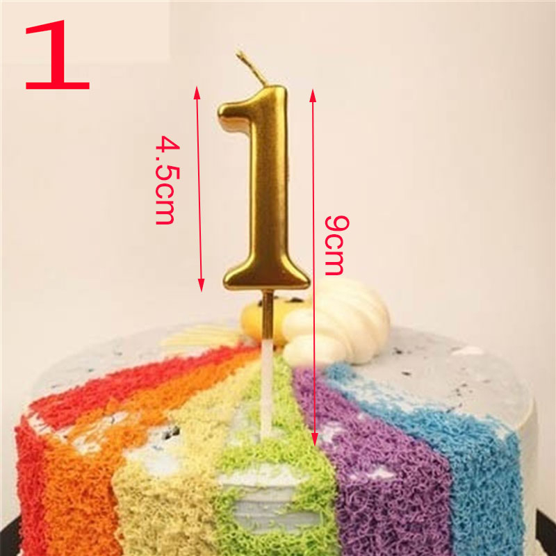 Nến Sinh Nhật Hình Số Từ 0-9 Màu Đen