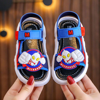 Giày Sandal Đế Mềm Chống Trượt Họa Tiết Ultraman Hoạt Hình Cho Trẻ Em