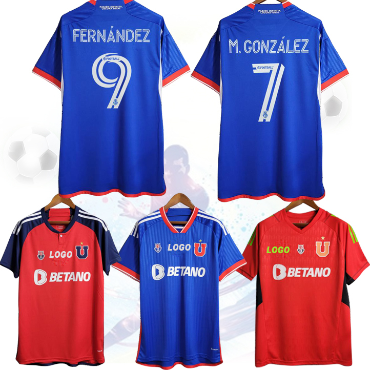 Chất Lượng Cao Hàng Đầu! Hàng Đầu! Áo Thun Thể Thao Phiên Bản Fan 2324 Universidad de Chile Homestand & Away