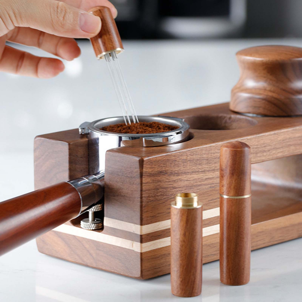 Shamjina Cà phê Tamper Kim Pha Cà Phê Khuấy Bột Phân Phối Cho Dân Phượt WDT Dụng Cụ Cafe Khuấy barista phụ kiện