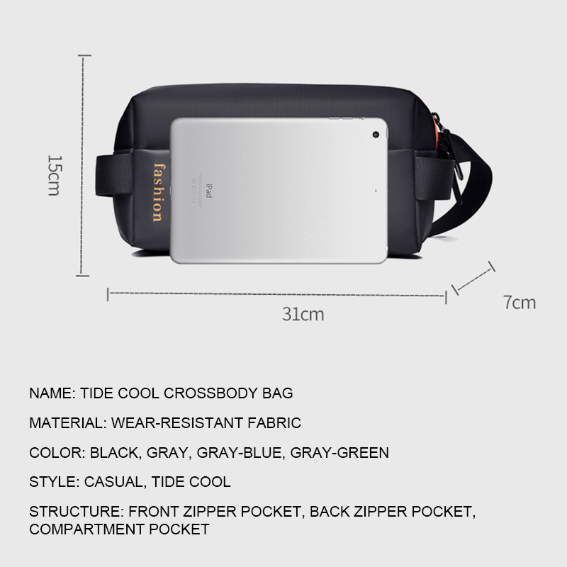 Túi Đeo Chéo Ngực Chống Nước Thời Trang Mùa Hè Mới Cho Nam