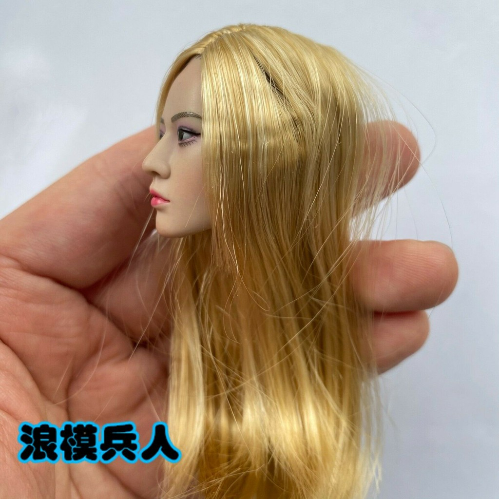 Đầu Mô Hình Nhân Vật Tóc Vàng Tỉ Lệ 1 / 6 12 "