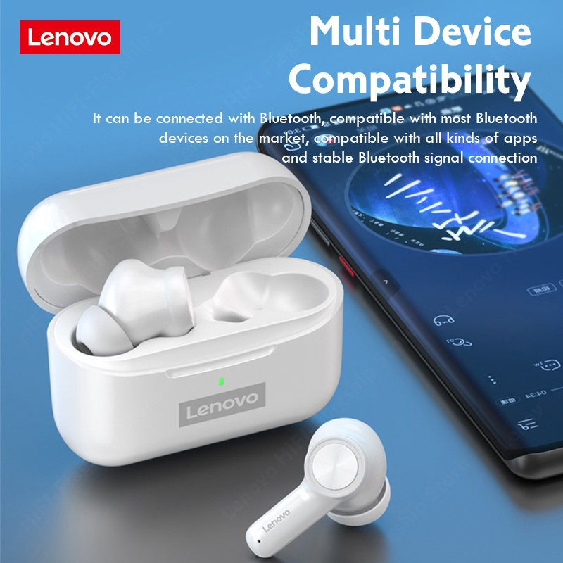 LENOVO Tai Nghe Bluetooth Không Dây Chống Tiếng Ồn HIFI Có Mic LP70