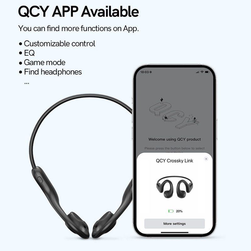 Tai Nghe Bluetooth QCY Crossky Link V5.3 Chống Nước IPX6