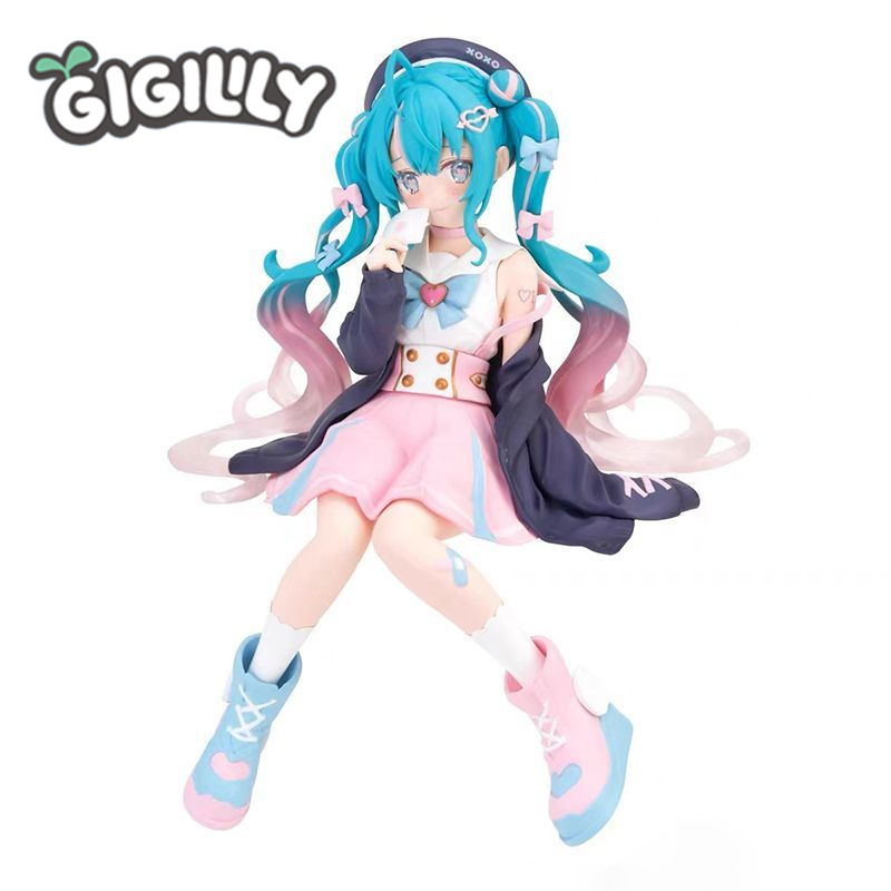 GIGILILY Mô Hình Búp Bê Công Chúa Hatsune MIKU Ngồi Được Làm Thủ Công Dùng Trang Trí Gầm Xe Hơi