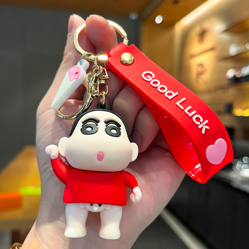Coffeejoy Móc Khóa Xe Hơi Hình Búp Bê Shin Chan Hoạt Hình Sáng Tạo Làm Quà Tặng Cho Học Sinh