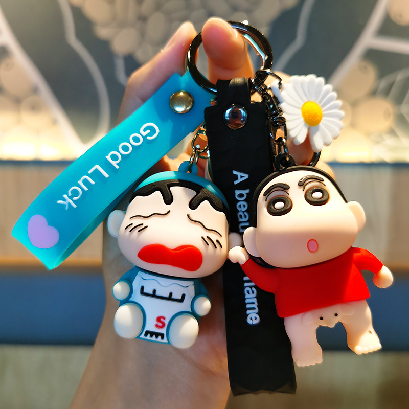 Coffeejoy Móc Khóa Xe Hơi Hình Búp Bê Shin Chan Hoạt Hình Sáng Tạo Làm Quà Tặng Cho Học Sinh