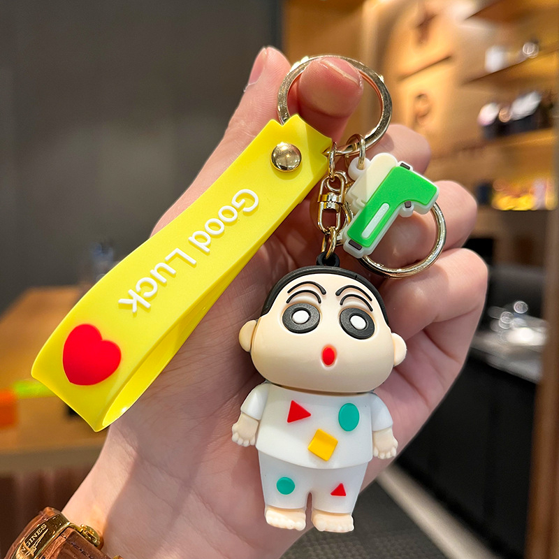 Coffeejoy Móc Khóa Xe Hơi Hình Búp Bê Shin Chan Hoạt Hình Sáng Tạo Làm Quà Tặng Cho Học Sinh