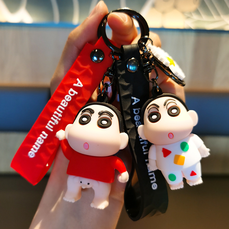 Coffeejoy Móc Khóa Xe Hơi Hình Búp Bê Shin Chan Hoạt Hình Sáng Tạo Làm Quà Tặng Cho Học Sinh