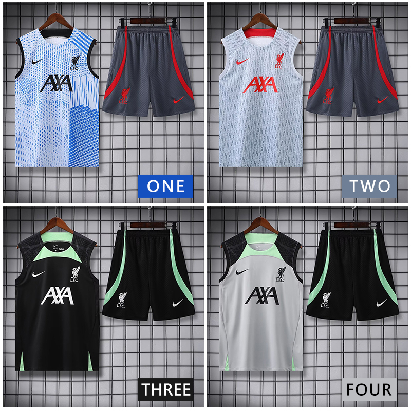 Bộ Quần Áo Bóng Đá Liverpool 2023-24 L-F-C Size S-2XL