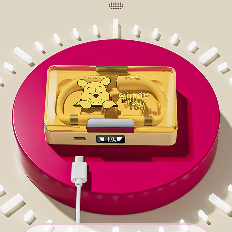 DISNEY Tai Nghe Treo Vành Tai Không Dây Bluetooth 5.3 KD35 Hình Gấu Winnie the Pooh Chất Lượng Âm Thanh HiFi Dễ Thương Chất Lượng Cao Pin Lâu Trôi
