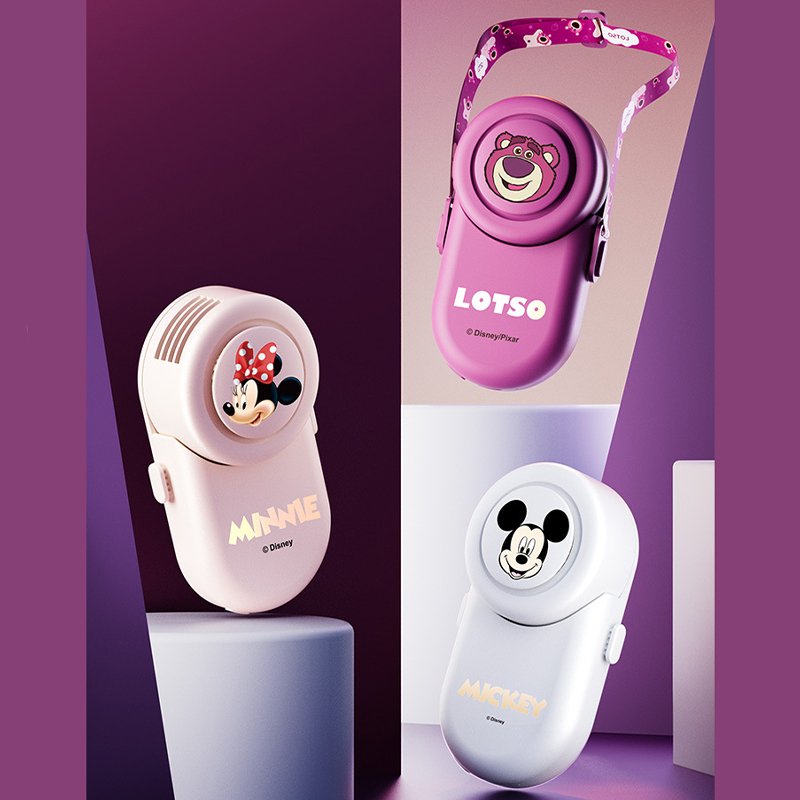 Quạt USB Mini Hai Dây Pixar Disney BP635 Hình Gấu / Chuột Mickey Minnie Có Thể Điều Chỉnh Ba Tốc Độ Yên Tĩnh An Toàn Cho Bé / Văn Phòng /