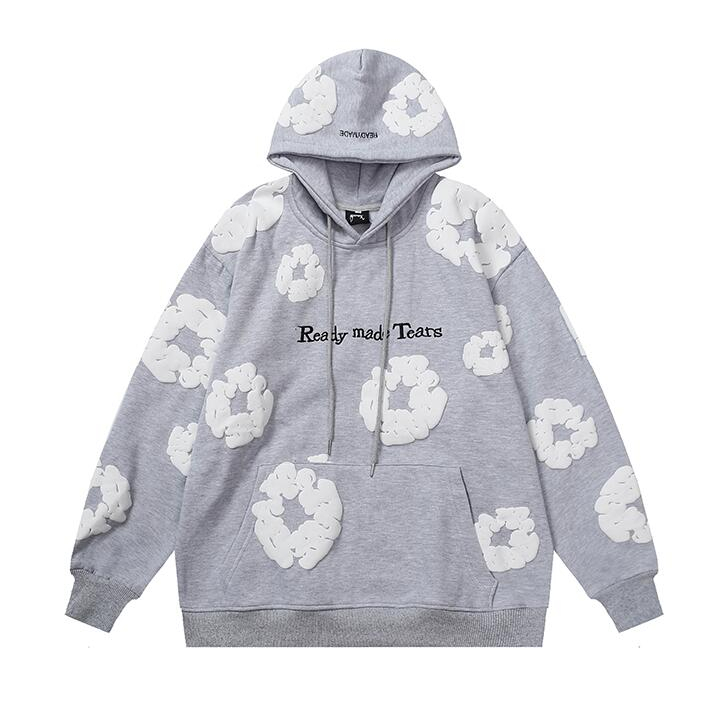 Áo hoodie cotton Họa Tiết Thêu Thời Trang Cho Nam Nữ