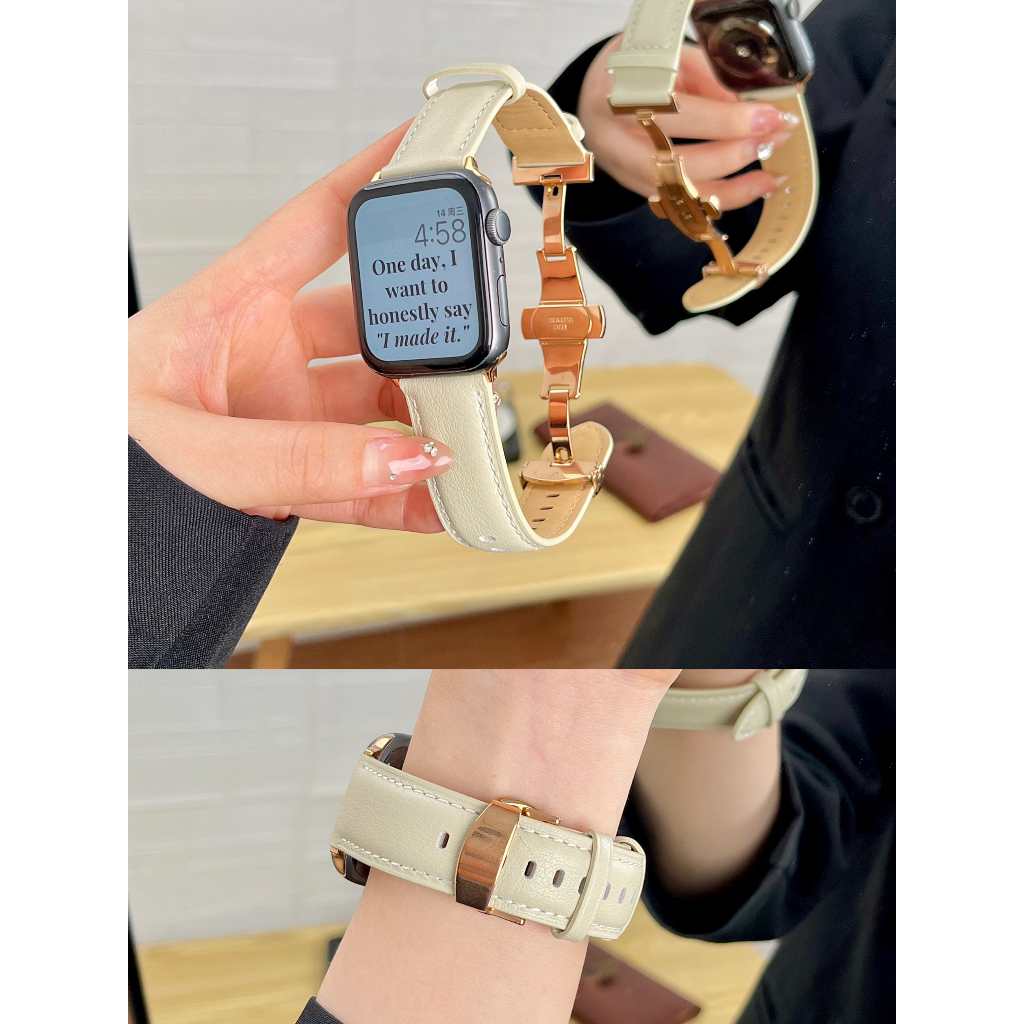 Dây Đeo Bằng Da Dành Cho iWatch 45mm 41mm 44mm 42mm 49mm iWatch 8 7 6 SE 5