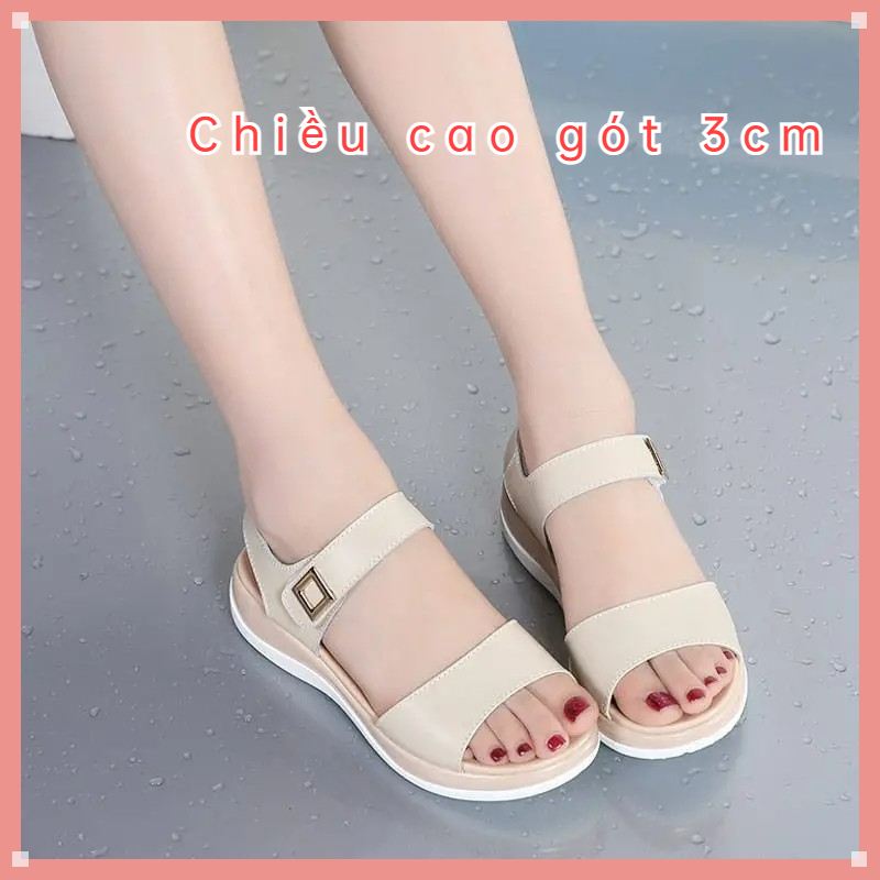 Xăng đan Nữ Đế Mềm Chống Trượt Phong Cách Hàn Quốc