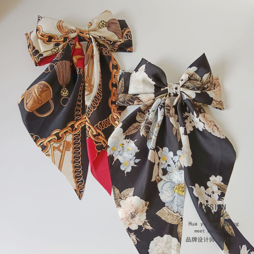 1 Kẹp Tóc Nơ Dài Thời Trang Cho Nữ