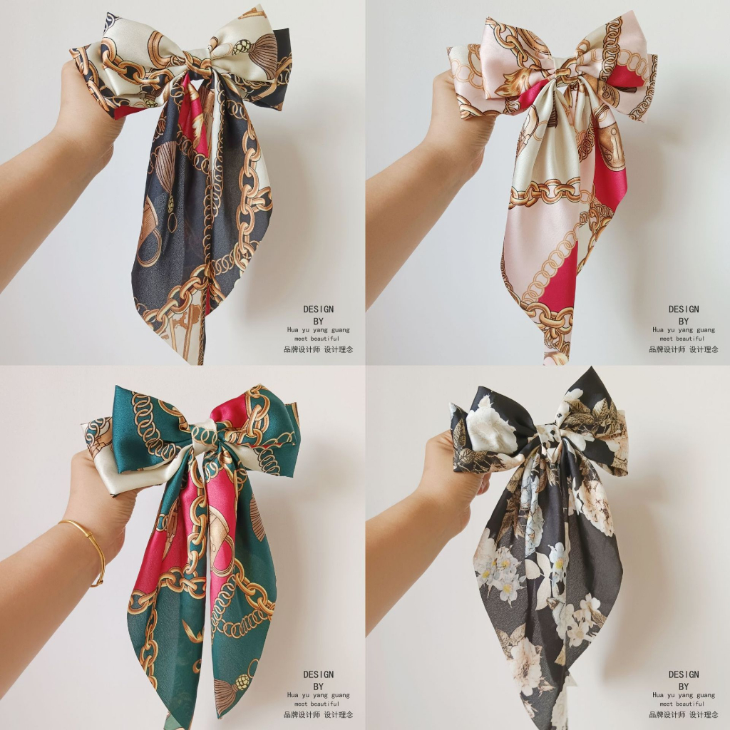 1 Kẹp Tóc Nơ Dài Thời Trang Cho Nữ