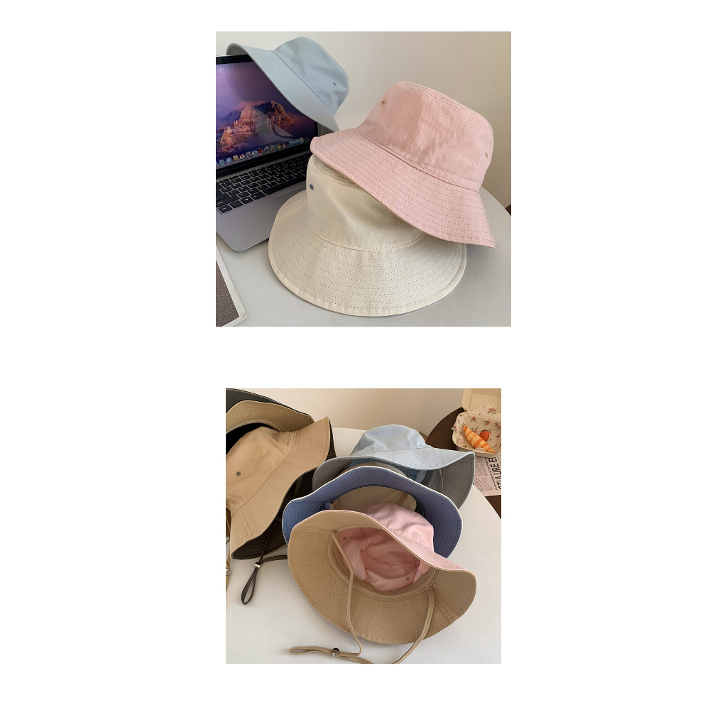 Mũ Cao Bồi Chống Nắng Phối Dây Rút Thời Trang Mùa Hè Dành Cho Nữ