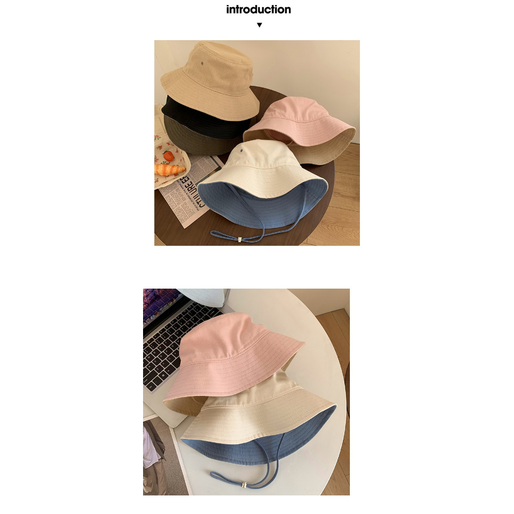 Mũ Cao Bồi Chống Nắng Phối Dây Rút Thời Trang Mùa Hè Dành Cho Nữ
