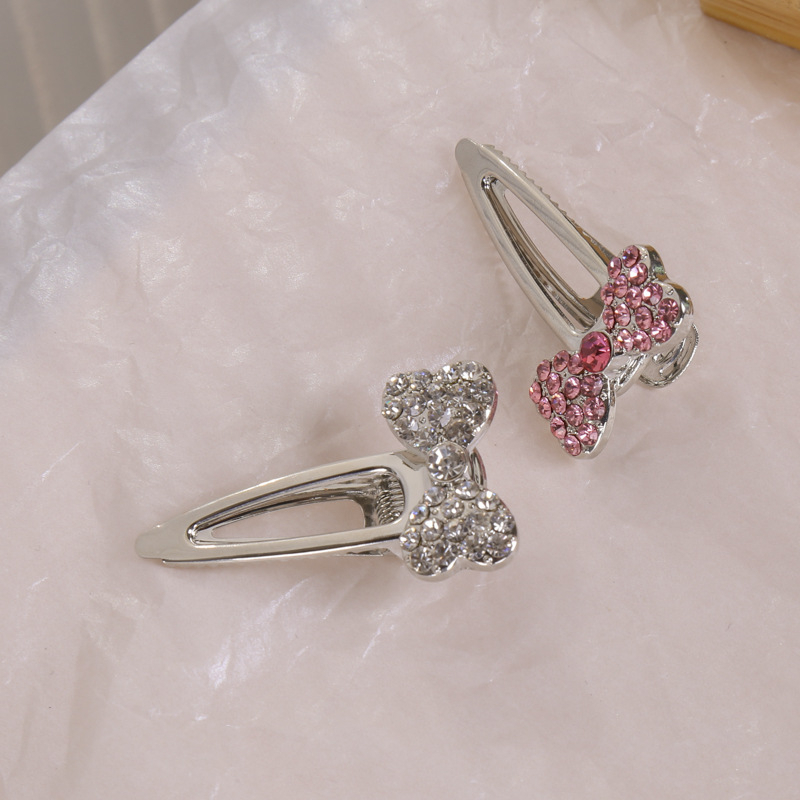 [Đẹp Magpie] Kẹp Tóc Mái Mỏ Vịt mini Màu Hồng ~ Kim Loại Khí Chất Mùa Hè Cho Nữ Đầu Tiên Nhỏ