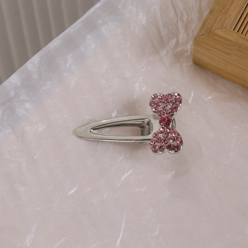 [Đẹp Magpie] Kẹp Tóc Mái Mỏ Vịt mini Màu Hồng ~ Kim Loại Khí Chất Mùa Hè Cho Nữ Đầu Tiên Nhỏ