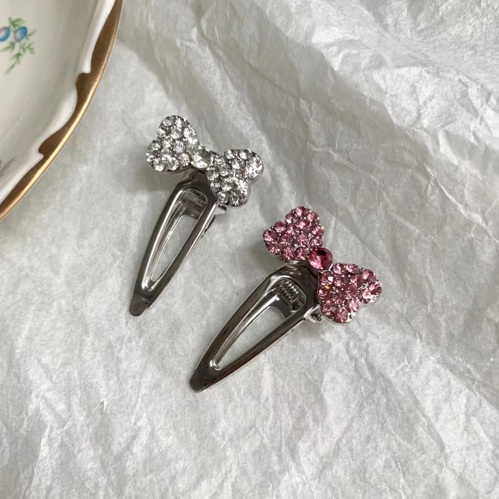 [Đẹp Magpie] Kẹp Tóc Mái Mỏ Vịt mini Màu Hồng ~ Kim Loại Khí Chất Mùa Hè Cho Nữ Đầu Tiên Nhỏ