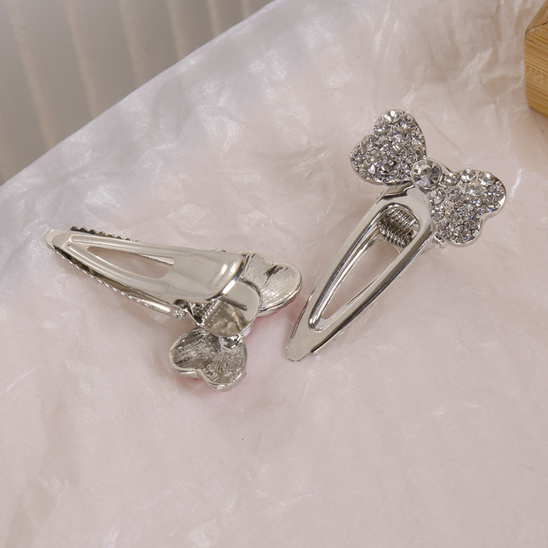 [Đẹp Magpie] Kẹp Tóc Mái Mỏ Vịt mini Màu Hồng ~ Kim Loại Khí Chất Mùa Hè Cho Nữ Đầu Tiên Nhỏ