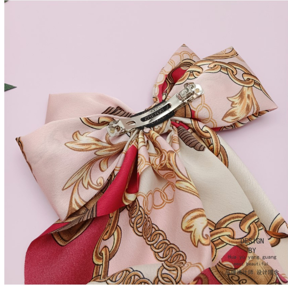 1 Kẹp Tóc Nơ Dài Thời Trang Cho Nữ